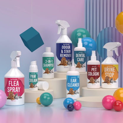 Petsly® Dentalspray Für Hunde & Katzen -250 Ml- Frische Minze - Kein Spülen Oder Bürsten - Gegen Zahnstein Und Schlechten Atem - Zahnpflege Hund & Katze Mit 3-Fach Wirkung